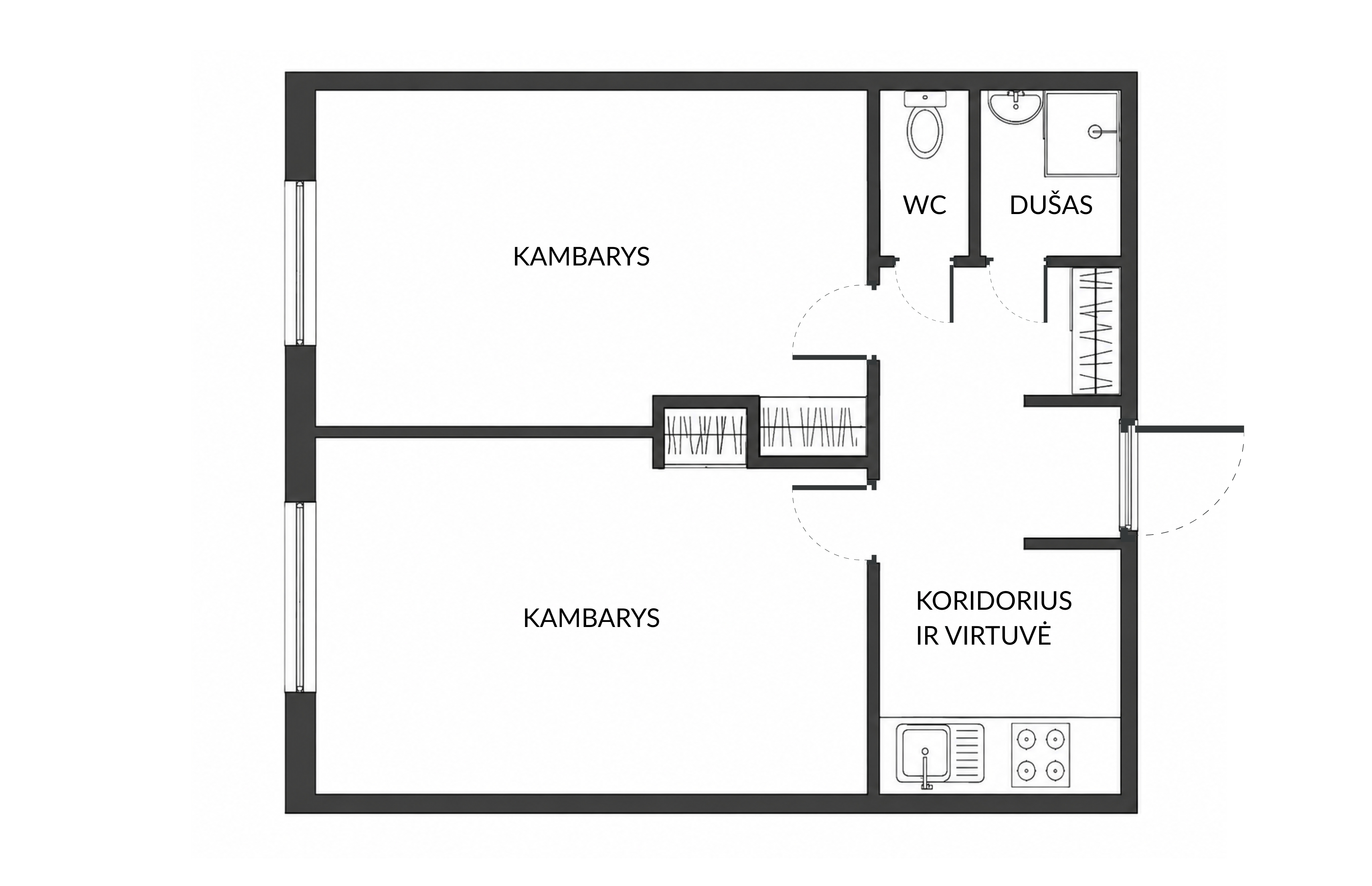 apartment at Geležinio Vilko g. 3, Vilnius, photo 5