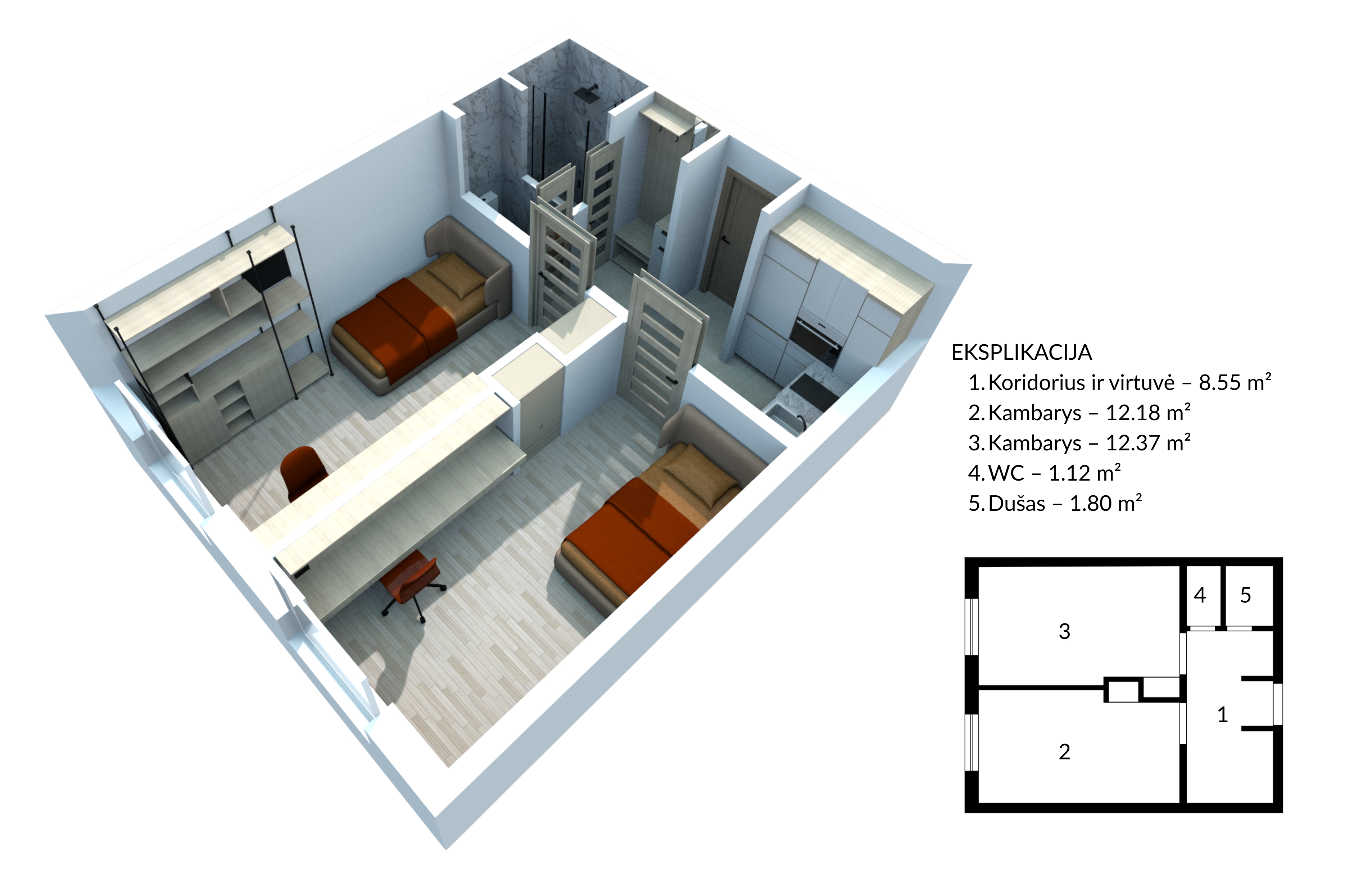 apartment at Geležinio Vilko g. 3, Vilnius, photo 5