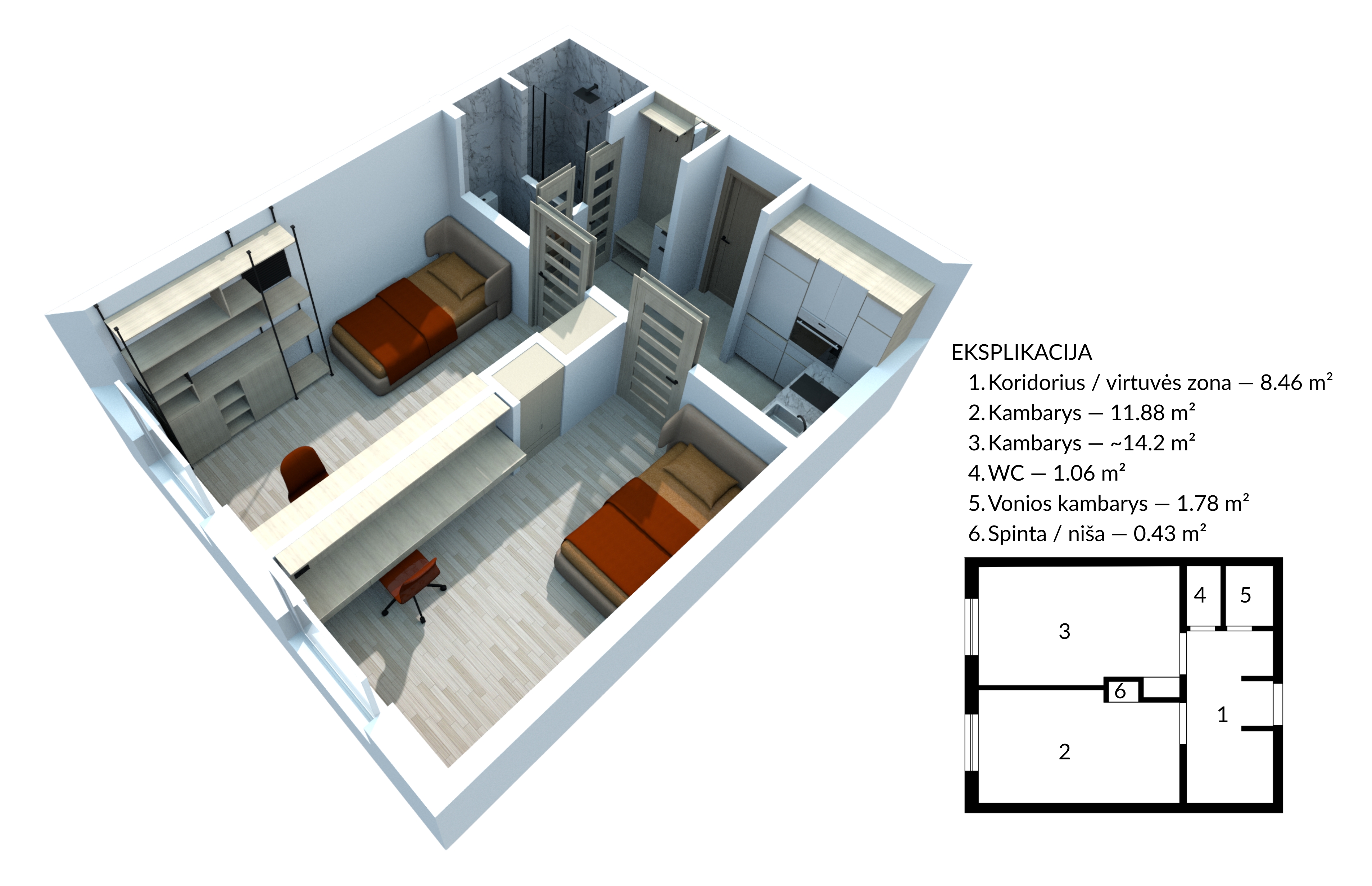 apartment at Geležinio Vilko g. 3, Vilnius, photo 2